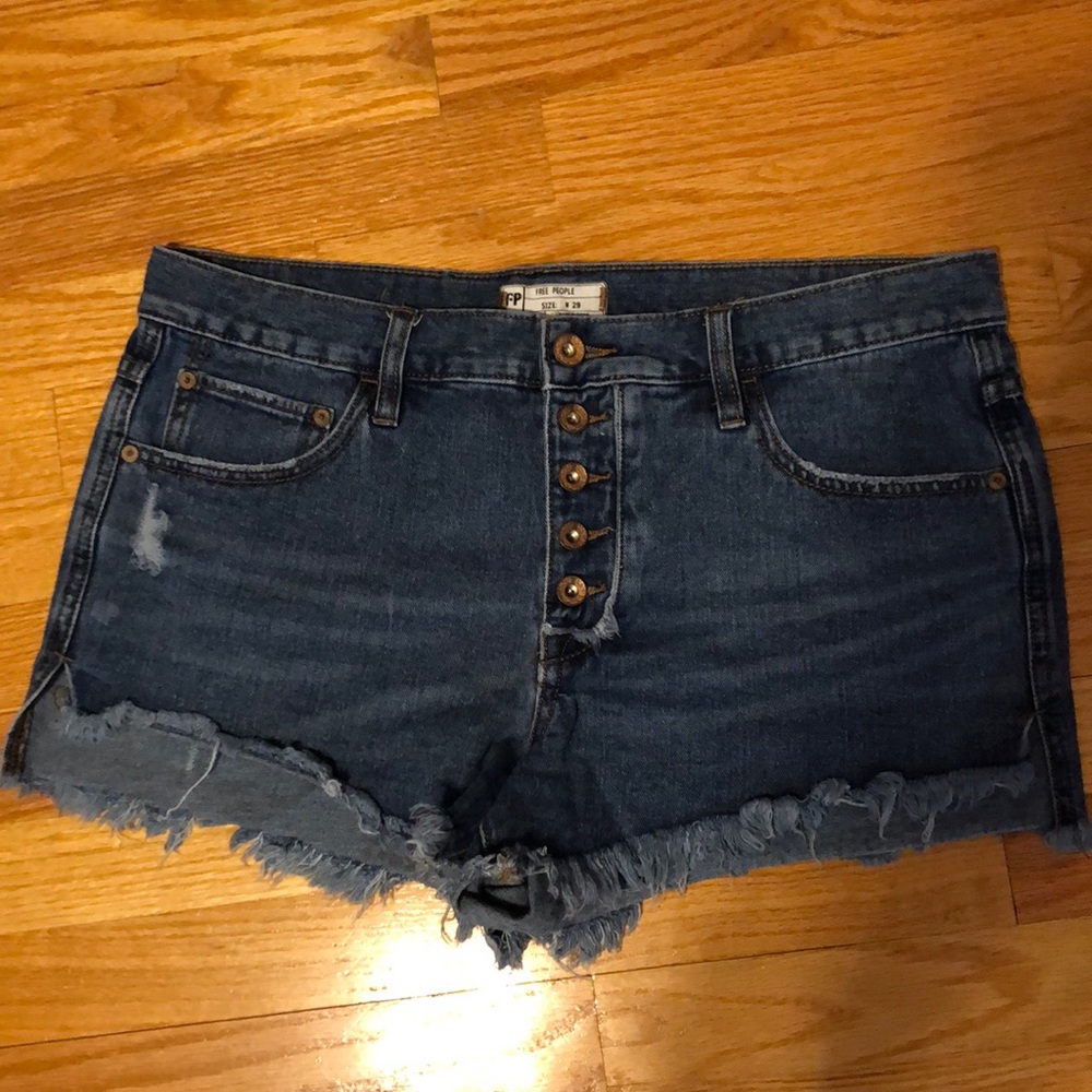 Free people denim shorts